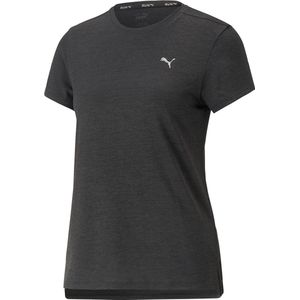 PUMA RUN FAVORITE HEATHER SS TEE W Dames Sportshirt - Puma Black Heather