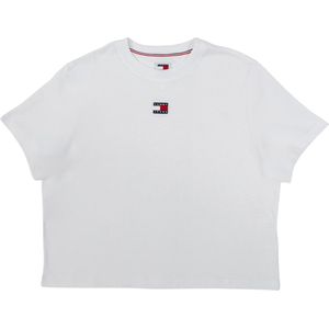 Tommy Hilfiger TJW Boxy Badge Tee Dames - Wit - Maat S
