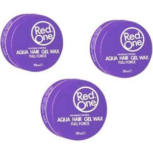 Red One Violetta Aqua Hair Gel Wax - 3 x 150ml