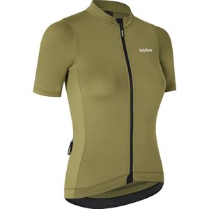 GripGrab - Ride Fietsshirt Korte Mouwen voor Dames Zomer Wielrenshirt Cycling Jersey - Olijf Groen - Vrouwen - Maat XL