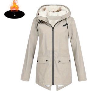 Bovista Windjas Dames - Parka - Lente & Herfst - Jas - Volwassen - Windjack - Windbreaker - Outdoor - Abrikoos - L