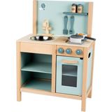 Label Label houten keuken - blauw