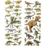 Stickers - Dino 17 X 7 Cm | 2 stickervellen met ieder 20 Stuks