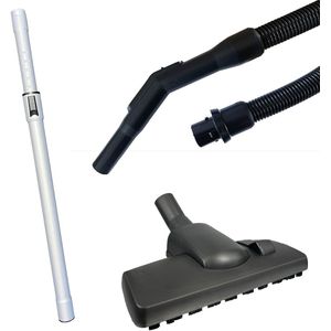Multaparts® hulpstukken set geschikt voor Nilfisk GD1000 / VP300 series combi zuigmond, complete stofzuigerslang (3 meter), telescoop zuigbuis | Vervang alle hulpstukken in 1 keer | Hoge kwaliteit alternatieve onderdelen voor een set-prijs