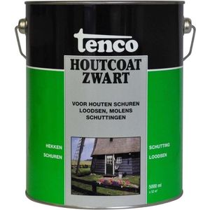 Tenco Houtcoating Zwart - 5 liter