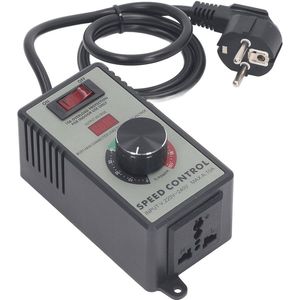 Variabele Snelheidsregelaar 4000W voor AC Motoren - Elektronische Spanningsregelaar met 10A Stekker