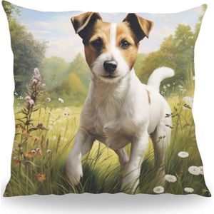 Kussen - Huisdier Portret - Jack Russel 1 - 40 cm