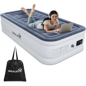 Air Mattress Self-Inflating with Integrated Electric Air Pump - Inflatable Bed for Camping and Guests