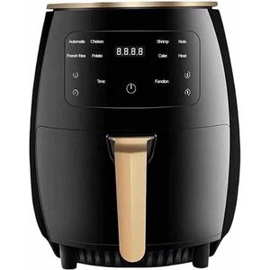 Heteluchtfriteuse - Airfryer - Heteluchtcirculatiekoker - 1400W - Intelligente Deep Air Fryer - Smart Touch AirFryer - 4.5L - Zwart