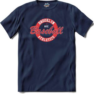 Brooklyn NYC Baseball Athletics | Basketbal - Sport - Basketball - T-Shirt - Unisex - Navy Blue - Maat XXL