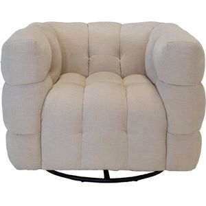Giga Meubel Draaifauteuil Stuva - 94x83x71cm - Beige