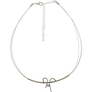 Behave Ketting - dames - abstract - minimalistische ketting - goud en zilver kleur - 40 cm