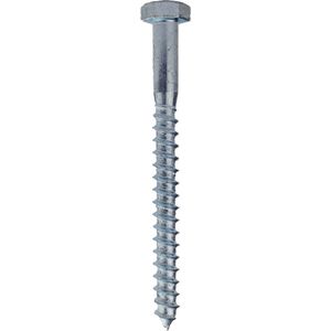 Wovar Houtdraadbouten Verzinkt M8 x 100 mm | Doos 100 stuks