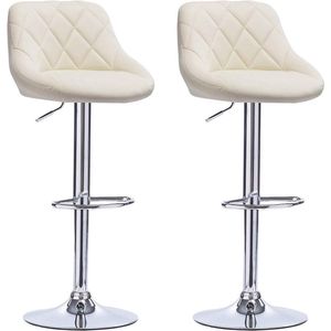 Premium kunstleren barkrukken - Verstelbare tegenkrukken - Draaibare barkrukken - Duurzaam, comfortabel, gemakkelijk schoon te maken - 84 cm - 106 cm x 38 cm x 35 cm