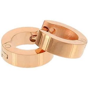 Kalli edelstalen Oorbel shiny 1900 Rose 10mm