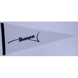 Ibanez - gitaar - gitaar logo - Muziek - Vaantje - Amerikaans - Sportvaantje - Wimpel - Vlag - Pennant -  31*72 cm - wit/zwart