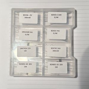 Zener Diode kit - 80 stuks - 2V tot 33V