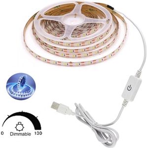 BaykaDecor - Luxe USB Ledstrip Verlichting Met Dimmer - Ledstrips - LED Strip & Stekkerdimmer - Lamp Snoerdimmer - Wit Licht / 3M