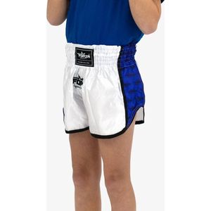 Forza Muay Thai Shorts - Wit/Blauw - 128