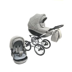 P'tit Chou Trento Bouclé - Complete 2 in 1 classic Kinderwagen set - Buggy + Gratis Accessoires & Maxi-Cosi adapters