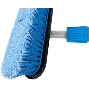 Borstel Telescoopstok Blauw