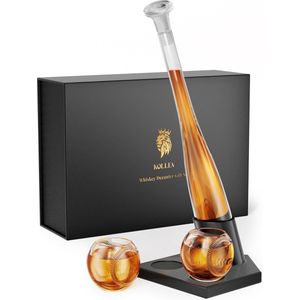 Whiskey karaf set met glazen voor mannen, unieke verjaardagscadeau-ideeën van dochter zoon, coole liquor dispenser voor thuis