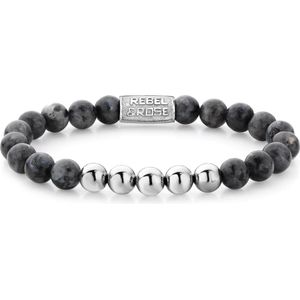 Rebel and Rose More Balls than Most Grey Silver Armband RR-80003-S-19 (19.00 cm)