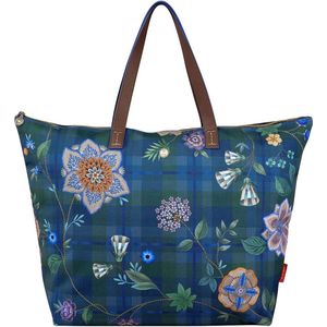 Pip Studio Tilda Tote Bag - Flores Felices Tas - Donkerblauw - 66x20x44cm