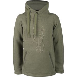 SWEATSHIRT COZY - geborduurd paard - Maat 116