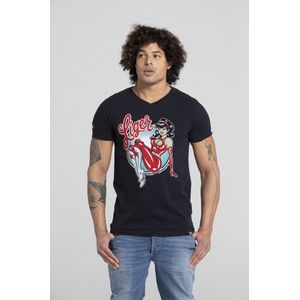 LIGER - Limited Edition van 360 stuks - Claudia Hek - Pin up - T-Shirt - Maat XXL