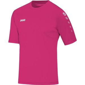 Jako Team Shirt Korte Mouw Kinderen - Deep Pink | Maat: 164