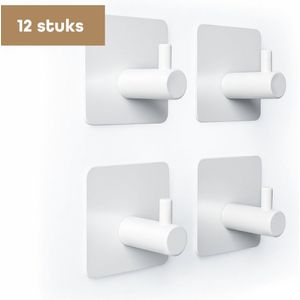 20 Sterke Kleefhaken - Paars. Deze Haken Kunnen Zonder Boren Aan De Muur Worden Bevestigd Waardoor Ze Geschikt Zijn Voor Muren Zonder Dragende Haken