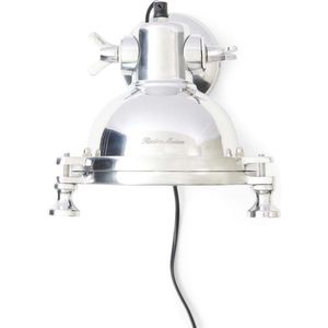 Riviera Maison Wandlamp Binnen Met Snoer - Factory 56 Wall Lamp - Zilver