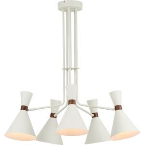 vtwonen Hanglamp Hoodies - Crème - Ø86,5cm - 6L - Modern - Hanglampen Eetkamer, Slaapkamer, Woonkamer