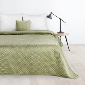 Oneiro’s luxe LUIZ Beddensprei Lichtgroen - 170x210 cm – bedsprei 2 persoons - lichtgroen – beddengoed – slaapkamer – spreien – dekens – wonen – slapen