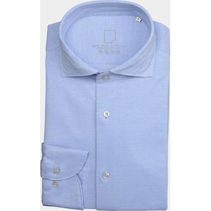 Born With Appetite Casual hemd lange mouw Blauw Seymour Knitted Pique Shirt W 00007SE78/210 l.blue