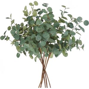 Kunstmatige Eucalyptus Plant Decoratie - 6 Stuks, 72 cm Takken voor Thuis en Feestelijke Decoraties