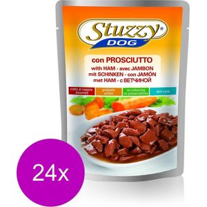 Stuzzy Pouch Adult Ham - Hondenvoer - 24 x 100 gram