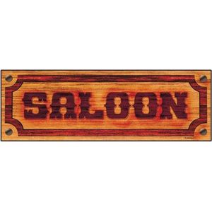 Saloon bord met de tekst Saloon 78 x 26 cm