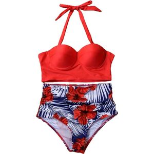Hoge Taille Designer Bikini - BH - Slip - Strand - Zwemkleding - Badpak