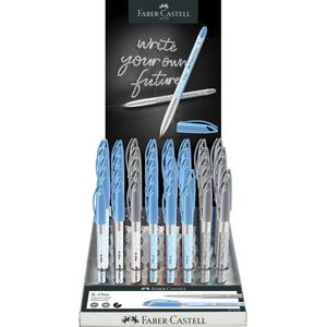 Faber-Castell - balpen K-One - 0.5 / 0.7 mm - blauw / zwart - display 40 stuks - FC-642606