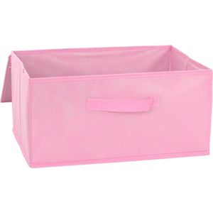 Opberg box Roze 40X30X20 [Per Stuk] Opbergdoos Textiel