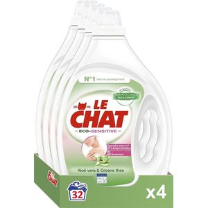 Le Chat Eco Sensitive Gel - Vloeibaar Wasmiddel - Voordeelverpakking - 128 wasbeurten