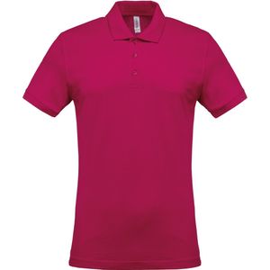 Kariban Piqué-herenpolo korte mouwen K254 - Fuchsia - 4XL