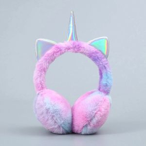 CHPN - Oorwarmer - Unicorn oorwarmer - Oorwarmers - Pluche oorwarmers - Paars/Roze - Kinderoorwarmer - Kinder oorwarmers - Warme oren - Kinderfeestje - Verjaardagscadeau