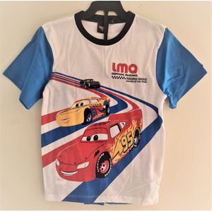 Disney Cars Shortama Blauw Maat 116