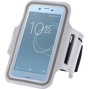 Geschikt voor Sony Xperia XA1 Sportband Hardloop armband Wit