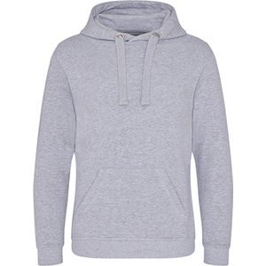 Heavyweight Hoodie 'Graduate' met capuchon Heather Grey - L