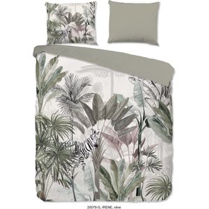 Good Morning Dekbedovertrek ""jungle print"" - Groen - (155x220 cm) - Katoen