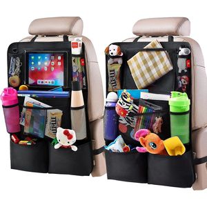 Venneweide - luxe en sterke Autostoel Organizer met Tablethouder - Auto Organizer - Voor baby en kinderen - veel opbergruimte - geschikt voor o.a. iPad – Topkwaliteit - zwart.